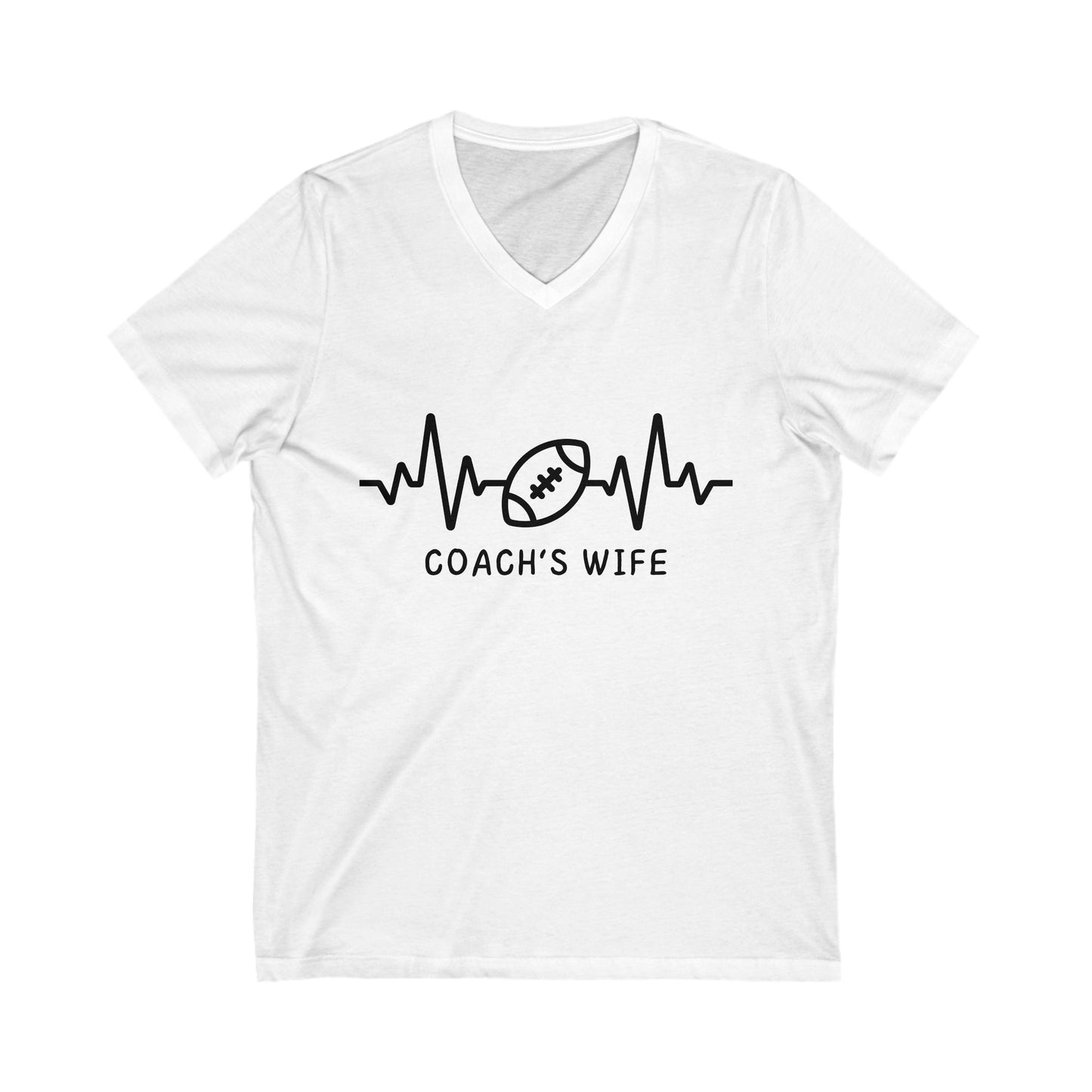 Coach's Wife V-Neck Tee - Perfect Gift for Football Moms