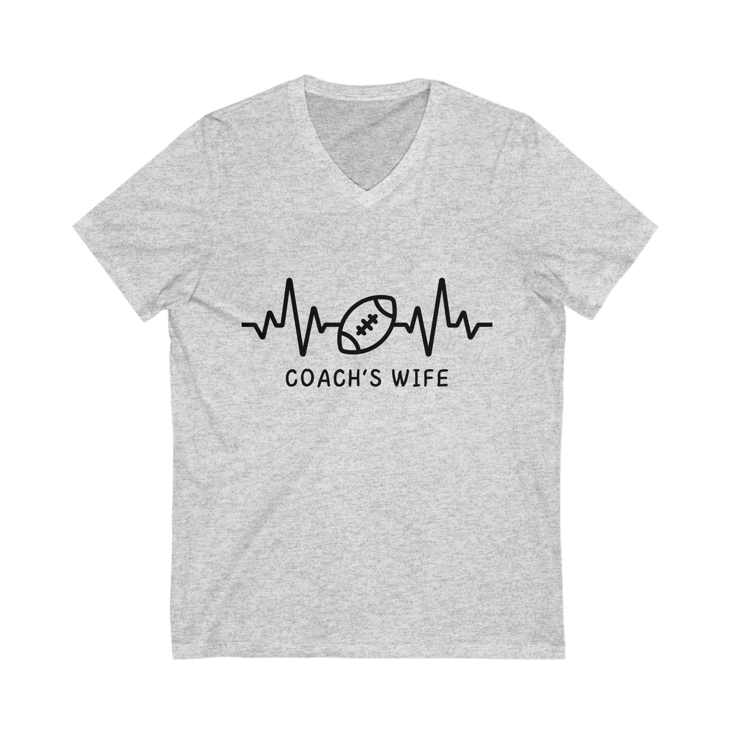 Coach's Wife V-Neck Tee - Perfect Gift for Football Moms